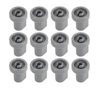 Lavavajucador Ruedas inferiores Ruedas inferiores Alta resistencia resistente PP Kit de rodillos de reemplazo de lavavajillas flexibles para movimiento liso y estabilidad 12 piezas