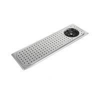 Lavavasos con sagüe Empotrable, Grande 53 × 16 Cm Abertura 50 × 14,5 Cm | Acero Inoxidable, Compacto, Fregaro, para Cafeterías, Baristas
