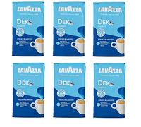 Lavazza 6X DEK Ground Italian Coffee Espresso 250g Caffeine Free!
