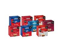 Lavazza, A Modo Mio, 128 Cápsulas de Café Sabores Surtidos, 8 Paquetes de 16 Cápsulas, 2 x Crema y Sabor, 2 x Calidad Roja, 2 x Passionale, 1 x Intenso, 1 x Dek Cremoso, (Cápsulas Lavazza Originales)