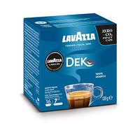 Lavazza A Modo Mio Dek Cremoso, 1 Paquete de 16 Cápsulas de Café, Descafeinado Espresso, 100 % Arábica, Sabor Completo y Equilibrado, Intensidad 7/10, Tostado Medio