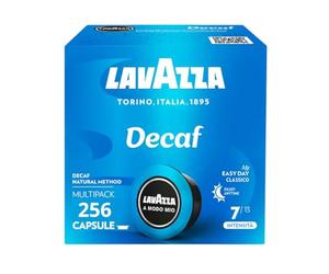 Lavazza A Modo Mio Dek Cremoso, 256 Cápsula Caffè, per un Espresso Decaffeinato con Note di Mandorle e Canditi, 100% Arabica, Intensità 7/13, Tostatura Media, 16 Confezioni x 16 Cápsula