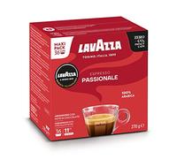 Lavazza A Modo Mio Espresso Passionale, 1 Paquete de 36 Cápsulas de Café, 100 % Arábica, Sabor Cálido y Acogedor, Intensidad 11/13, Tostado Oscuro, para un Espresso de 40ml