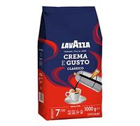Lavazza Café en Grano Tostado Crema e Gusto, Café Espresso Arábica y Robusta, Paquete de 1 Kg x 6 Unidades