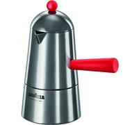 Lavazza Cafetera Carmencita Pop Mango Rojo De 6 Tazas Aluminio Pulido