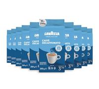 Lavazza, Caffè Decaffeinato, Café Molido Natural Descafeinado,10 x 250g, para Cafetera Italiana, de Filtro y Francesa, con Notas de Frutos Secos, Arábica y Robusta, Intensidad 3, Tueste Medio