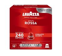 240 cpsulas de café de aluminio Lavazza QUALITA ROSSA compatibles con NESPRESSO