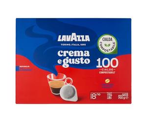 Lavazza, Crema e Gusto Classico Café Espresso, Arábica y Robusta con Notas de Madera y Tabaco, Intensidad 8/10, Tostado Oscuro, 100 Cápsulas