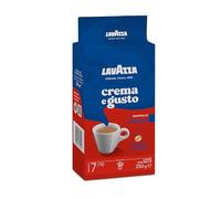 Lavazza, Crema e Gusto Classico, Café Molido Natural, 4 x 250 g, para Cafetera Italiana, de Filtro y Francesa, con Notas de Especias, Arábica y Robusta, Intensidad 7, Tueste Oscuro, Amazon Exclusive