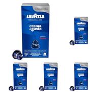 Lavazza, Crema e Gusto Classico, Cápsulas de Café Compatibles con Máquinas Nespresso Original, con Notas de Especias y Cacao, Arábica y Robusta, Intensidad 12/13, Tueste Ligero, 1 Paquete x 10