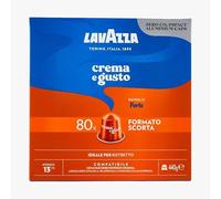 Lavazza, Crema e Gusto Forte, 240 Cápsulas Compatibles con Máquinas Nespresso* Original, Notas de Cacao y Madera, Arabica y Robusta, Intensidad 13/13, Tostado Oscuro, Pack de 3