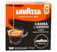 Lavazza crema e gusto forte cápsula de café tueste medio 36 pieza(s)