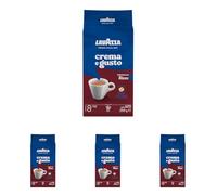Lavazza, Crema e Gusto Ricco, Café Molido Natural, Ideal para Cafetera Italiana, de Filtro y Francesa, con Notas de Chocolate, Arábica y Robusta, Intensidad 8/10, Tueste Oscuro, 250 g (Paquete de 4)