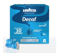 Lavazza, Decaf My Easy Day Classico 30 Cápsulas Café Compatibles Nespresso | Descafeinado, Notas de Frutos Secos y Chocolate, Arábica y Robusta, Intensidad 7/13, Tostado Medio