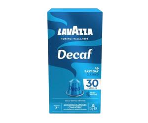Lavazza, Decaf My Easy Day Classico 30 Cápsulas Café Compatibles Nespresso | Descafeinado, Notas de Frutos Secos y Chocolate, Arábica y Robusta, Intensidad 7/13, Tostado Medio