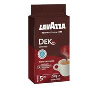 Lavazza, Dek Intenso, Café Molido Natural, Ideal para Cafetera Italiana, de Filtro y Francesa, con Notas Aromáticas de Madera y Tabaco, Arábica y Robusta, Intensidad 5/10, Tueste Medio, 250 g