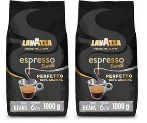 Lavazza, Espresso Barista Perfetto, Café en Grano Natural, Ideal para Máquina de Café Espresso o Superautomática, con Notas Aromáticas Florales, 100% Arábica, Intensidad 6/10, Tueste Medio, 1 kg