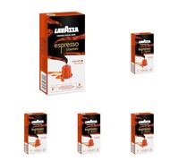 Lavazza, Espresso Gourmet Caramel, 10 Cápsulas de Aluminio Compatibles con Máquinas Nespresso Original, con Aroma Natural de Caramelo, 100% Arábica, Intensidad 8/13, Tostado Medio (Paquete de 5)