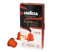 Lavazza, Espresso Gourmet Caramel, 10 Cápsulas de Aluminio Compatibles con Máquinas Nespresso Original, con Aroma Natural de Caramelo, 100% Arábica, Intensidad 8/13, Tostado Medio