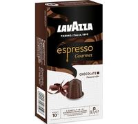 Lavazza, Espresso Gourmet Chocolate, 100 Cápsulas de Aluminio Compatibles con Máquinas Nespresso* Original, con Aroma Natural de Chocolate, Arábica y Robusta, Intensidad 10/13, Tostado Medio