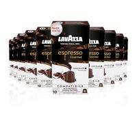 Lavazza, Espresso Gourmet Chocolate 100 Cápsulas Café Compatibles Nespresso | Aroma Natural de Chocolate, Arábica y Robusta, Intensidad 10/13, Tostado Medio