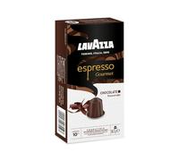 Lavazza, Espresso Gourmet Chocolate, 100 Cápsulas de Aluminio Compatibles con Máquinas Nespresso* Original, con Aroma Natural de Chocolate, Arábica y Robusta, Intensidad 10/13, Tostado Medio