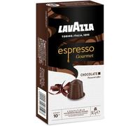 Lavazza, Espresso Gourmet Chocolate, 100 Cápsulas de Aluminio Compatibles con Máquinas Nespresso* Original, con Aroma Natural de Chocolate, Arábica y Robusta, Intensidad 10/13, Tostado Medio
