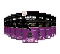 Lavazza, Espresso Maestro Intenso, Cápsulas de Café Compatibles con Máquinas Nespresso Original, con Notas de Galletas, Arábica y Robusta, Intensidad 11/13, Tueste Medio, 10 Paquetes de 10 Cápsulas