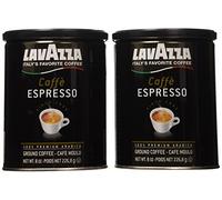 Lavazza Italian Coffee, Caffe Espresso, 100% Premium Arabica Ground Coffee, 8-Ounce Can, Pack of 2