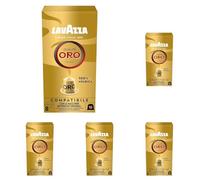 Lavazza, Qualità Oro, 10 Cápsulas de Café Compatibles con las Máquinas Nespresso* Original, con Notas Aromáticas Florales y Afrutadas, 100% Arábica, Intensidad 8, Tueste Ligero (Paquete de 5)
