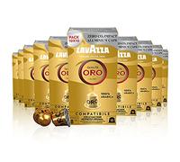 Lavazza, Qualità Oro, 100 Cápsulas de Café Compatibles con las Máquinas Nespresso* Original, con Notas Aromáticas Florales y Afrutadas, 100% Arábica, Intensidad 8, Tueste Ligero