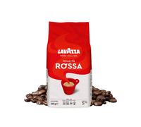 Lavazza, Qualità Rossa, Café en Grano Natural, Ideal para la Máquina de Café Espresso, con Notas Aromáticas de Chocolate y Frutos Secos, Arábica y Robusta, Intensidad 5, Tueste Medio, Paquete de 500 g