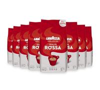 Lavazza, Qualità Rossa - Café en grano, tostado medio, 1 kg cada uno, paquete de 8