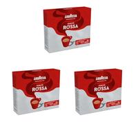 Lavazza, Qualità Rossa, Café Molido Natural, 2 Paquetes de 250 g, Ideal para Cafetera Italiana, de Filtro y Francesa, con Notas Aromáticas de Chocolate, Arábica y Robusta, Intensidad 5, Tueste Medio