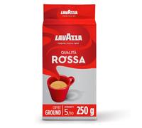 Lavazza, Qualità Rossa, Café Molido Natural, 250 g | Notas de Chocolate, Arábica y Robusta, Intensidad 5/10, T+A1:E57ostado Medio, para Cafetera Italiana, Filtro y Francesa