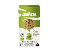 Lavazza Tierra For Planet, 100% Arábica, Cápsulas de Aluminio Compatibles con Nespresso, 10 Cápsulas