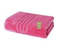 Lavea® 1 Toalla de Cara y Manos 50x100 cm in Rizo de Algodón Orgánico 100% Suaves y Absorbentes, para Casa, Hotel y SPA - Toalla de Baño - Rojo violáceo