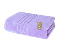 Lavea® 1 Toalla de Cara y Manos 50x100 cm in Rizo de Algodón Orgánico 100% Suaves y Absorbentes, para Casa, Hotel y SPA - Toalla de Baño - Lila Claro