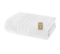 Lavea® 1 Toalla de Cara y Manos 50x100 cm in Rizo de Algodón Orgánico 100% Suaves y Absorbentes, para Casa, Hotel y SPA - Toalla de Baño - Blanco