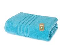 Lavea® 1 Toalla de Cara y Manos 50x100 cm in Rizo de Algodón Orgánico 100% Suaves y Absorbentes, para Casa, Hotel y SPA - Toalla de Baño - Turquesa