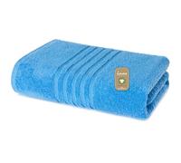 Lavea® 1 Toalla de Sauna XXL 80x220 cm in Rizo de Algodón Orgánico 100% Suave y Absorbente, para Casa, Hotel y SPA - Ideal también como Toallas de Ducha - Azul Cielo