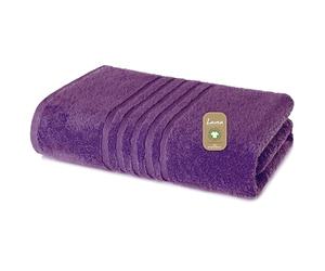 Lavea® 1 Toalla de Sauna XXL 80x220 cm in Rizo de Algodón Orgánico 100% Suave y Absorbente, para Casa, Hotel y SPA - Ideal también como Toallas de Ducha - Violeta
