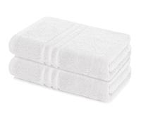 Lavea® Juego de 2 Toallas de Baño 80x200 cm en Rizo 100% Algodón - Suaves y Absorbentes - Toallas de Baño Grandes y Toallas de Ducha Ideales para Hogar, SPA o Gimnasio - Blanco