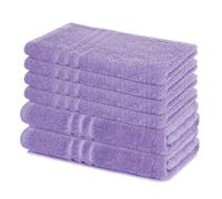 Lavea® Juego de Toallas de Baño 6 Piezas - 100% Algodón - 4 Toallas de Mano 50x100 cm y 2 Toallas de Ducha 70x140 cm - para Hogar, Hotel y SPA - Lavanda