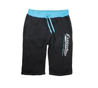 Lavecchia Men's Bermuda Shorts Turquoise-Black Big Sizes, tamaño:4XL