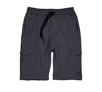 Lavecchia Pantalones cortos cargo para hombre, talla grande, pantalones cortos de deporte, LV-2011, antracita, 8XL Grande