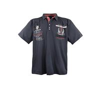 Lavecchia Polo de tallas grandes para hombre, camiseta de manga corta LV-2038, antracita, 7XL