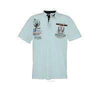 Lavecchia Polo de tallas grandes para hombre, camiseta de manga corta LV-2038, verde menta, 8XL