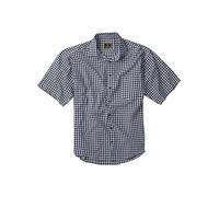 Lavecchia Tallas grandes Camisa Hombre Manga Corta Camisa Casual HKA19, Azul vaquero / blanco, 6XL