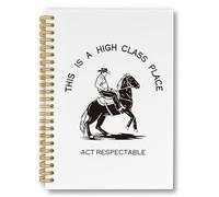 laveliabel Western Cowboy Spiral Notebook, High Class Place West Country Journaling Notebooks, Preppy Western Southwestern College Ruled Spiral Notebook for School Office Supplies, 5.5x8.3inch